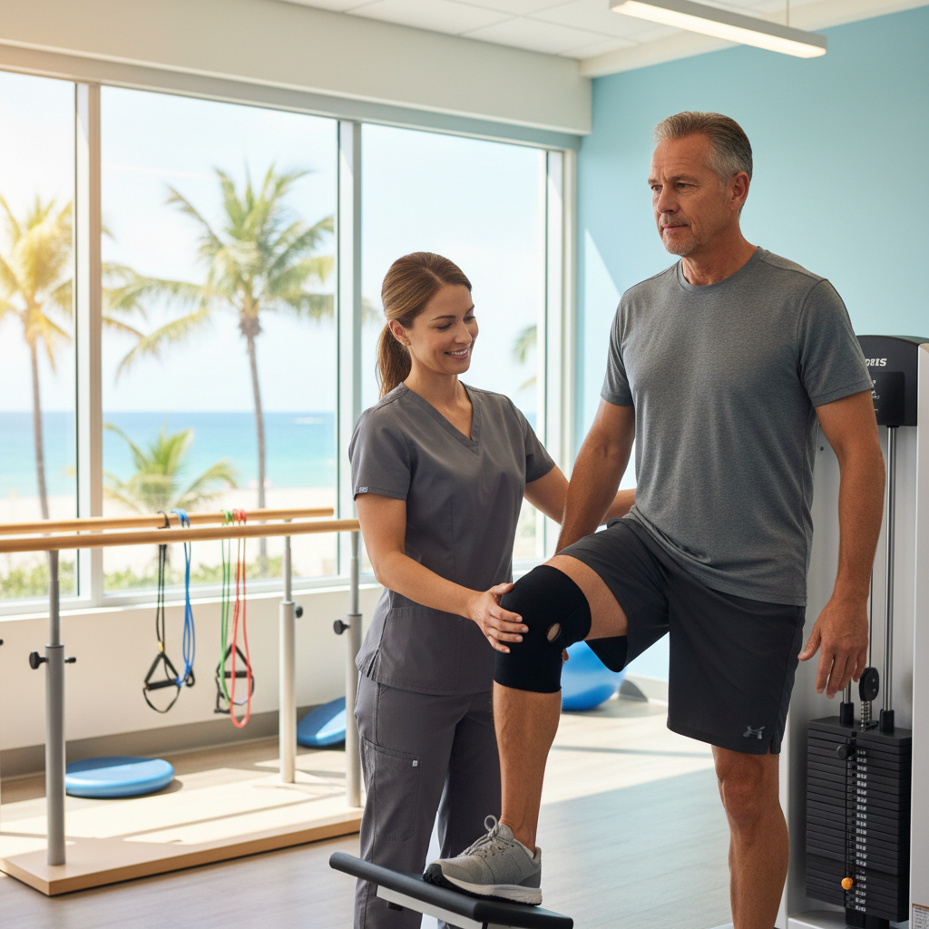 Knee Replacement Recovery: Your PT Guide at Miami Beach